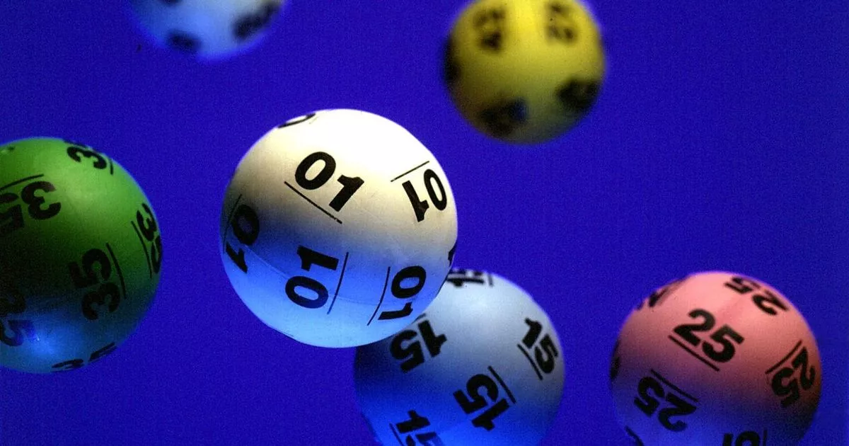 Lottery balls in a drawing machine